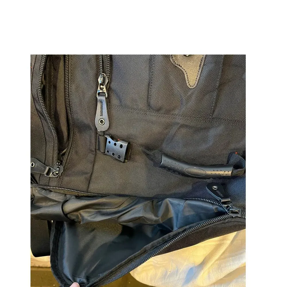 Generic Front and Side Loading Hiking Black Backpack XL